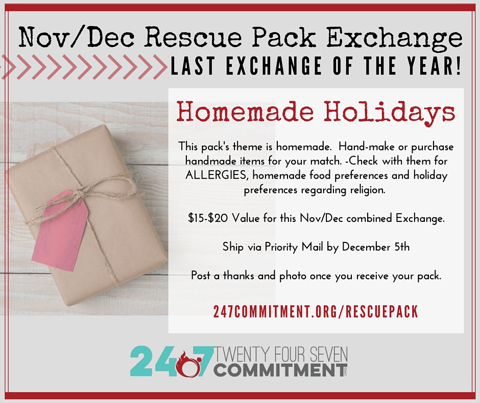 Nov-Dec Rescue Pack Exchange Last Exchange